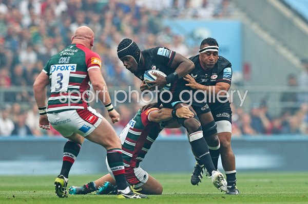 Maro Itoje Saracens v Leicester Premiership Rugby Final 2022