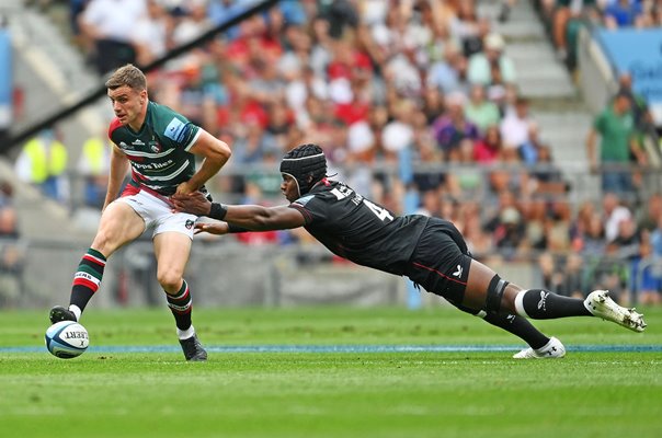 George Ford Leicester v Maro Itoje Saracens Premiership Rugby Final 2022