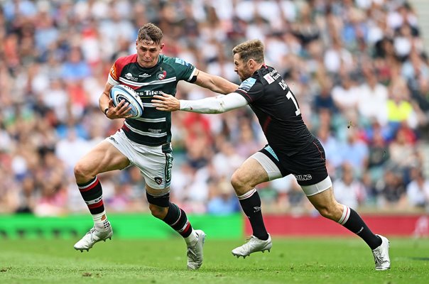 Freddie Steward Leicester v Elliot Daly Premiership Rugby Final 2022