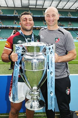 Steve Borthwick & Ellis Genge Leicester Premiership Rugby Final Winner 2022