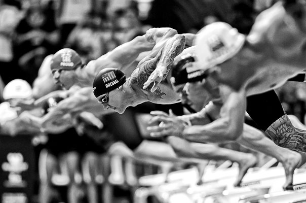 Caeleb Dressel USA 50m Butterfly Start World Swimming Budapest 2022
