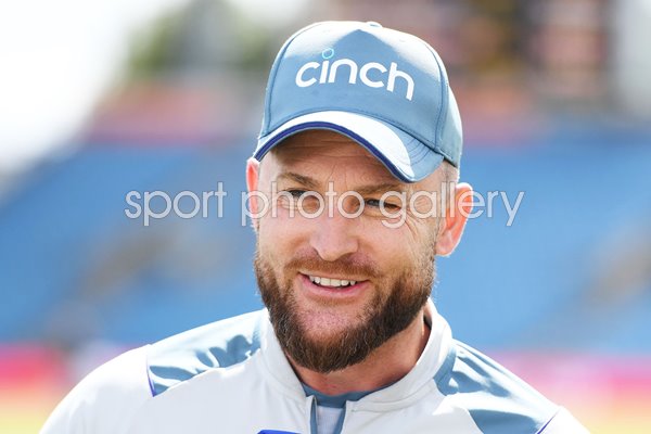 England coach Brendon McCullum v New Zealand Headingley Test 2022