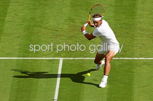 Rafael Nadal Spain backhand slice Wimbledon 2022