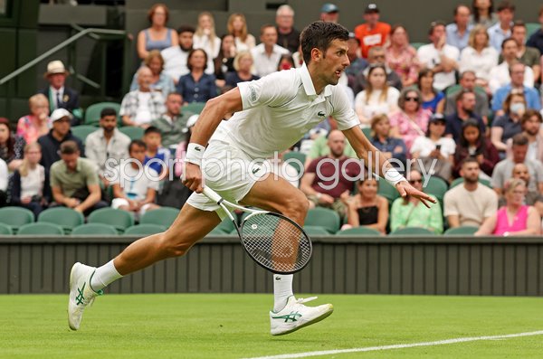 Novak Djokovic Serbia on the charge Wimbledon 2022