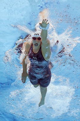 Katie Ledecky USA underwater view World Swimming Hungary 2022