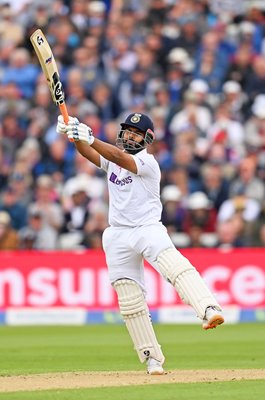 Rishabh Pant India batting flourish v England Edgbaston 2022