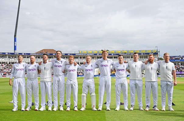 England team line up v India Edgbaston Test Match 2022