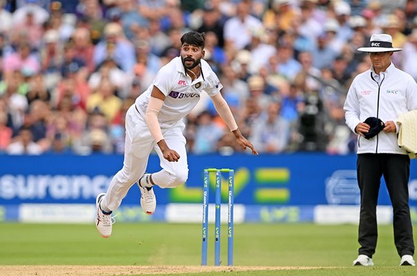 Mohammed Siraj India v England Edgbaston Test Match 2022