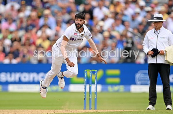 Mohammed Siraj India v England Edgbaston Test Match 2022