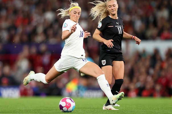 Chloe Kelly England shoots v Austria Women's EURO 2022