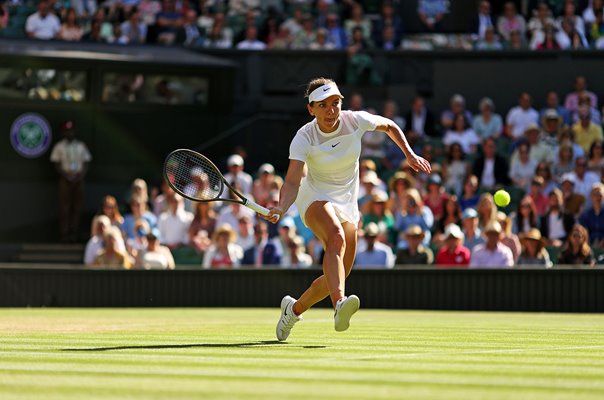 Simona Halep Romania v Elena Rybakina Wimbledon Semi Final 2022