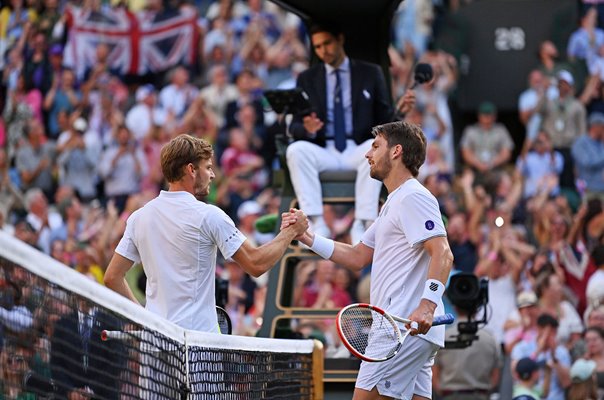 Cameron Norrie Great Britain beats David Goffin Quarter Final Wimbledon 2022