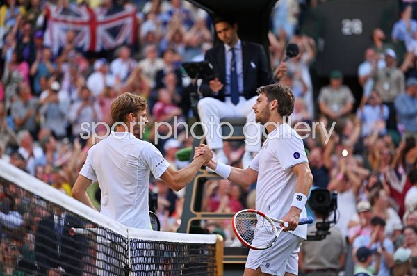 Cameron Norrie Great Britain beats David Goffin Quarter Final Wimbledon 2022