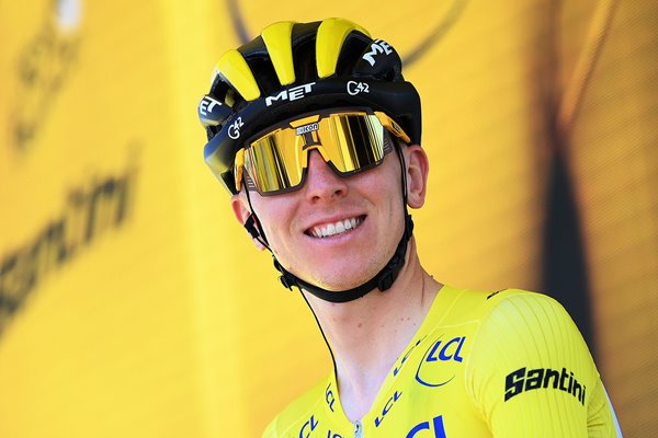 Tadej Pogacar Slovenia Yellow Jersey Stage 7 Tour de France 2022 