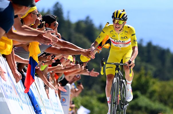 Tadej Pogacar Slovenia wins Planche des Belles Filles Tour de France 2022  