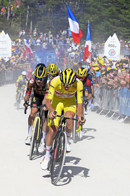 Primoz Roglic & Tadej Pogacar Slovenia Stage 7 Tour de France 2022 