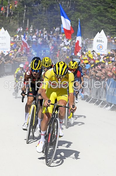 Primoz Roglic & Tadej Pogacar Slovenia Stage 7 Tour de France 2022 