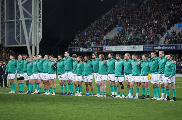 Ireland team line up before win v New Zealand 2nd Test Dunedin 2022