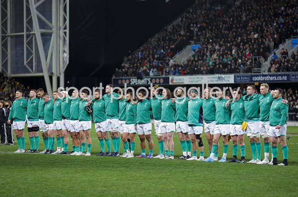 Ireland team line up before win v New Zealand 2nd Test Dunedin 2022