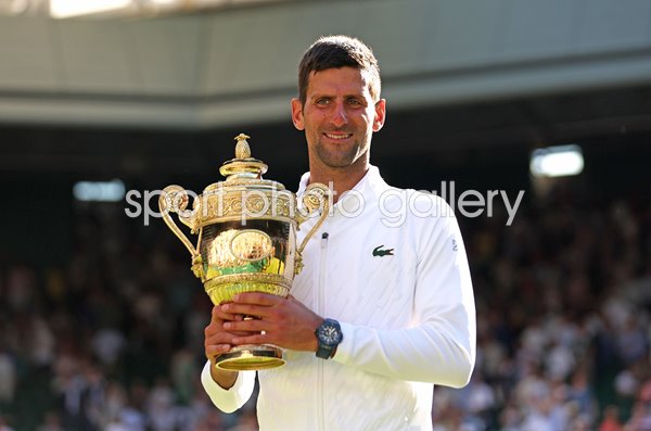 Novak Djokovic Serbia Wimbledon Tennis Champion 2022