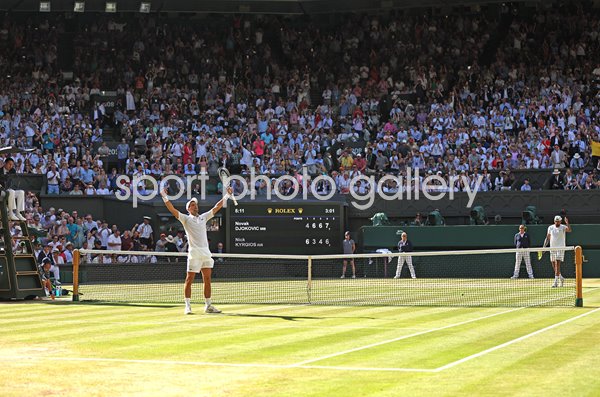 Novak Djokovic Serbia beats Nick Kyrgios Wimbledon Final 2022