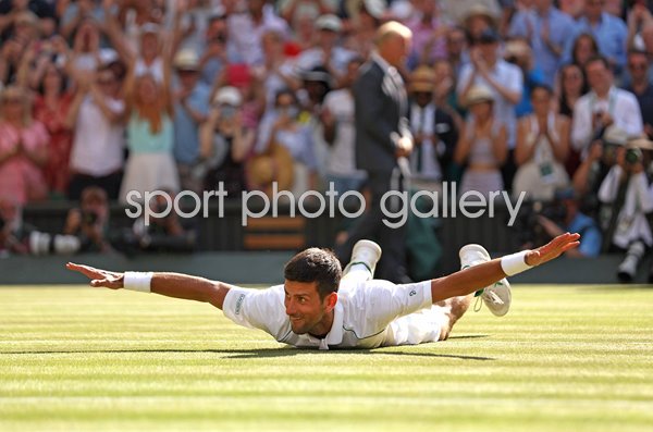 Novak Djokovic Serbia aeroplane celebration Wimbledon Final 2022