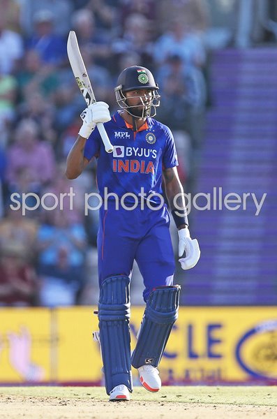 Hardik Pandya India 50 v England T20 Ageas Bowl 2022