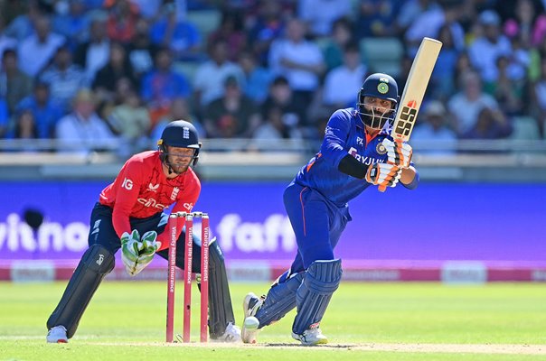 Ravindra Jadeja India batting v England T20 Edgbaston 2022