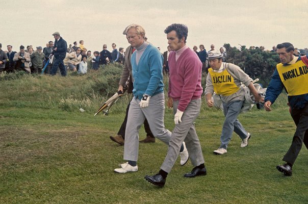 Tony Jacklin England and Jack Nicklaus USA Open St Andrews 1970