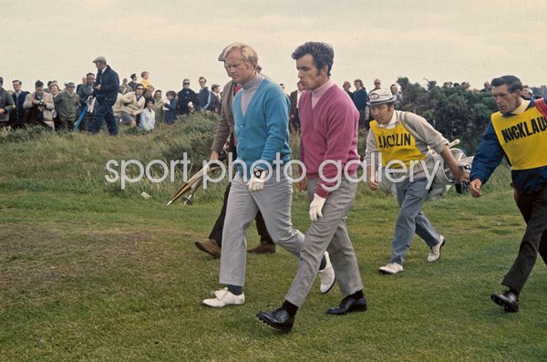 Tony Jacklin England and Jack Nicklaus USA Open St Andrews 1970