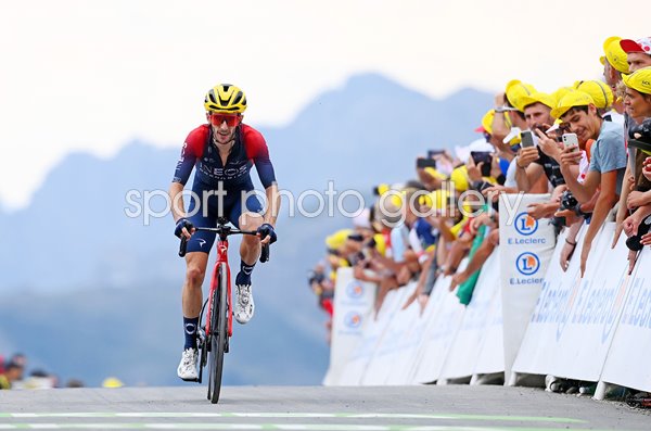 Adam Yates Great Britain finish Stage 11 Tour de France 2022