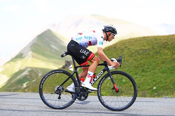 Tadej Pogacar Slovenia descends Stage 12 Tour de France 2022