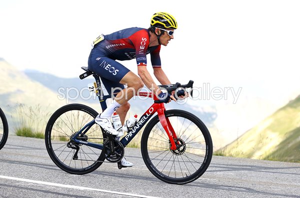 Geraint Thomas Great Britain descends Stage 12 Tour de France 2022