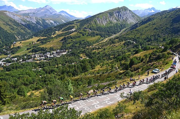 General view of Alpe d'Huez Stage 12 Tour de France 2022