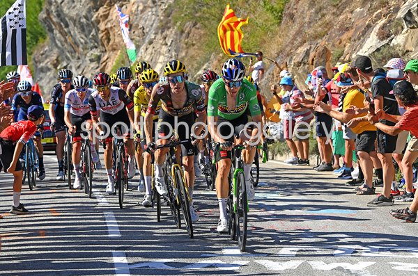 Steven Kruijswijk Netherlands & Wout Van Aert Belgium Stage 12 Tour 2022