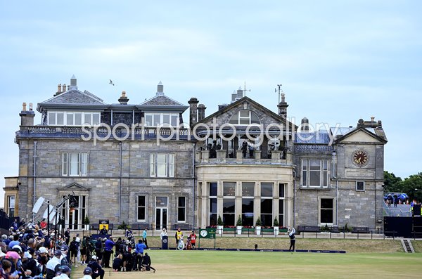 Paul Lawrie Scotland hits opening tee shot Open St Andrews 2022