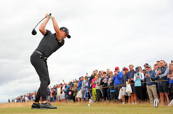 Justin Thomas USA drives 4th Hole British Open St Andrews 2022