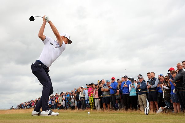 Will Zalatoris USA drives 4th Hole British Open St Andrews 2022