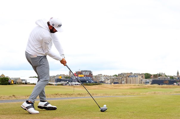 Cameron Young USA drives 17th Hole British Open St Andrews 2022