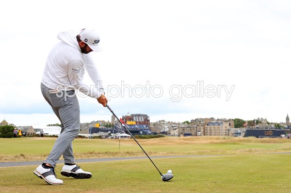 Cameron Young USA drives 17th Hole British Open St Andrews 2022