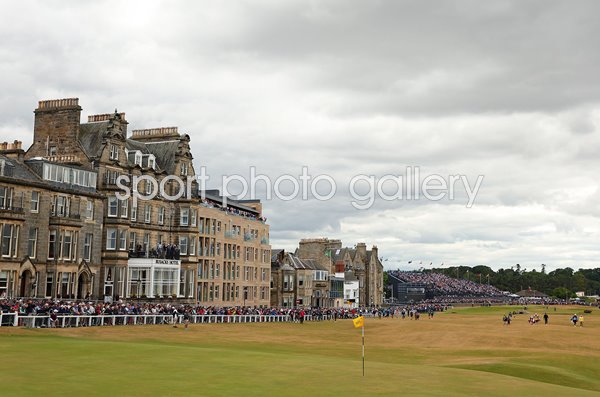 General view 18th green and fairway 150th Open St Andrews 2022