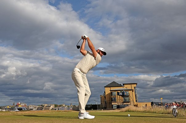 Dustin Johnson USA 17th hole Open St Andrews 2022