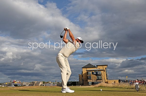 Dustin Johnson USA 17th hole Open St Andrews 2022