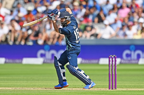 Moeen Ali England drives v India ODI Lord's 2022