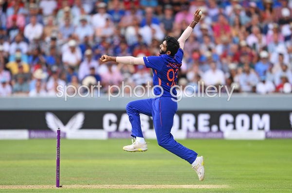 Jasprit Bumrah India bowls v England ODI Lord's London 2022