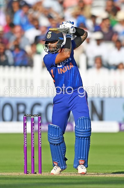Hardik Pandya India batting v England ODI Lord's London 2022