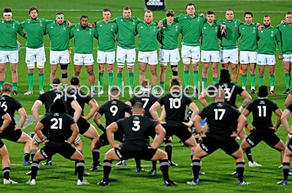 Ireland face New Zealand haka 3rd Test Wellington 2022 