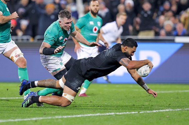 Akira Ioane New Zealand scores v Ireland 3rd test Wellington 2022  