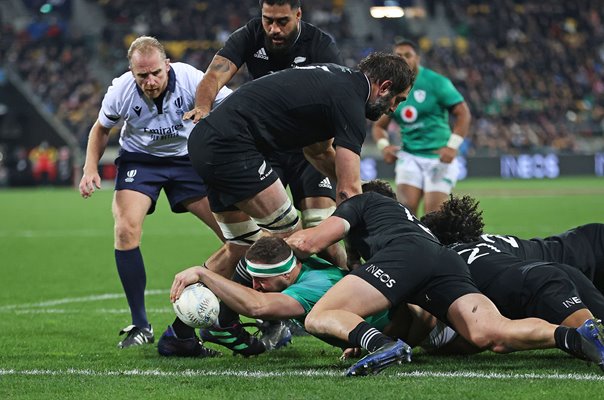 Rob Herring Ireland scores v New Zealand 3rd test Wellington 2022