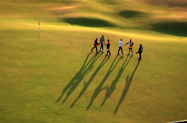 Will Zalatoris ,Tony Finau & Hideki Matsuyama 18th Green Open 2022